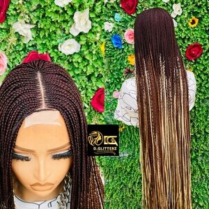 HALF CLOSURE BRAIDED WIG 45-50"